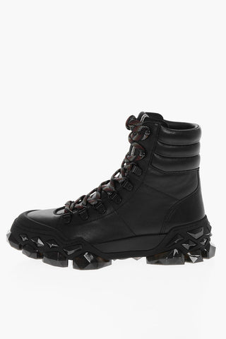 Injected Sole DIAMOND Lace-up Combat Booties