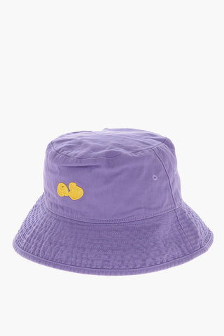 Cappello Bucket in Tinta Unita con Ricamo