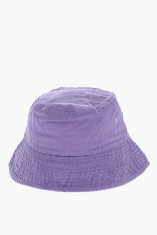 Cappello Bucket in Tinta Unita con Ricamo