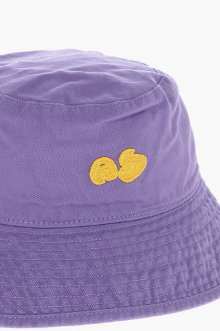 Cappello Bucket in Tinta Unita con Ricamo