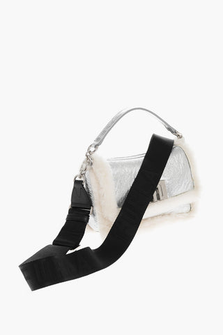 Metallic Leather 1927 Crossbody Bag with Fur Inner