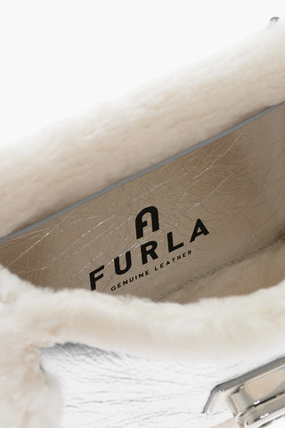 Metallic Leather 1927 Crossbody Bag with Fur Inner