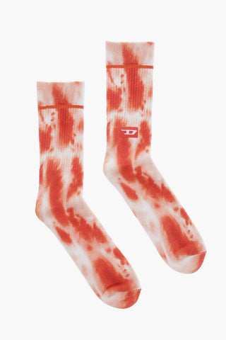 Tie-Dye Effect Cotton Blend SKM-RAY Socks