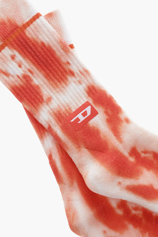 Tie-Dye Effect Cotton Blend SKM-RAY Socks