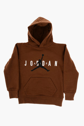 AIR JORDAN Solid Color Hoodie with Fleeced Inner