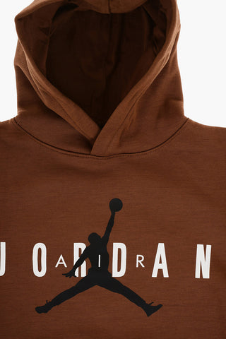 AIR JORDAN Solid Color Hoodie with Fleeced Inner
