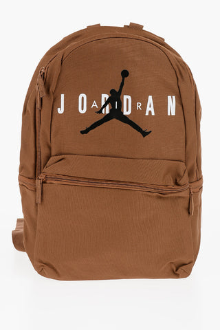 AIR JORDAN Solid Color Backpack with Printed Logo