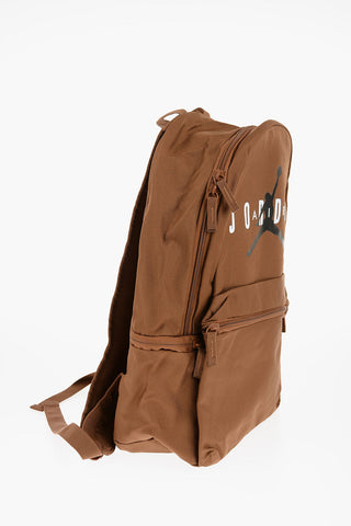 AIR JORDAN Solid Color Backpack with Printed Logo