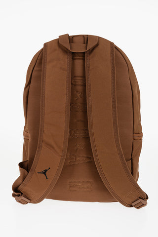 AIR JORDAN Solid Color Backpack with Printed Logo
