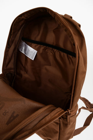 AIR JORDAN Solid Color Backpack with Printed Logo