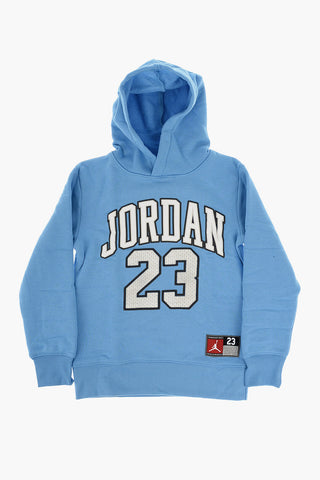 AIR JORDAN Fleeced Cotton Hoodie with Printed Logo