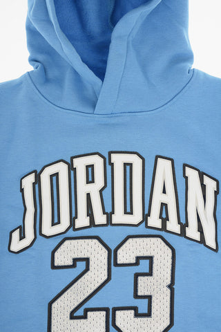 AIR JORDAN Fleeced Cotton Hoodie with Printed Logo