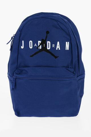 AIR JORDAN Solid Color Backpack with Printed Logo