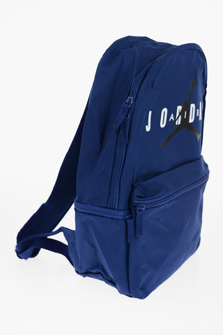 AIR JORDAN Solid Color Backpack with Printed Logo