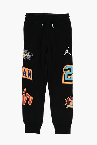AIR JORDAN Brushed Cotton Printed Joggers