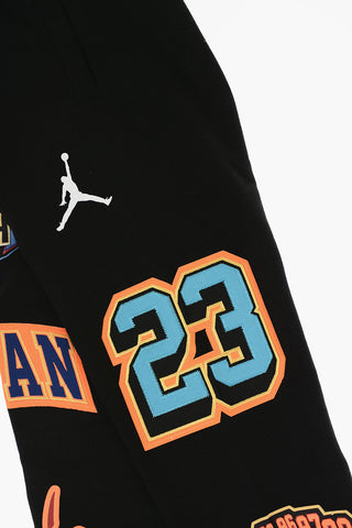 AIR JORDAN Brushed Cotton Printed Joggers