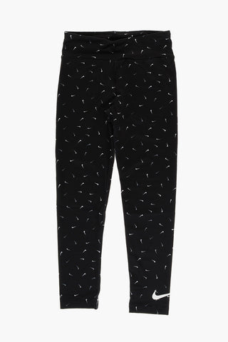 Dri-Fit Leggings with All-Over Printed Logo