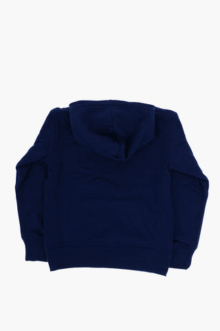 AIR JORDAN Solid Color Hoodie with Printed Logo