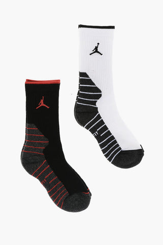 AIR JORDAN Set 2 Pairs of Dri-Fit Socks with Striped Detail