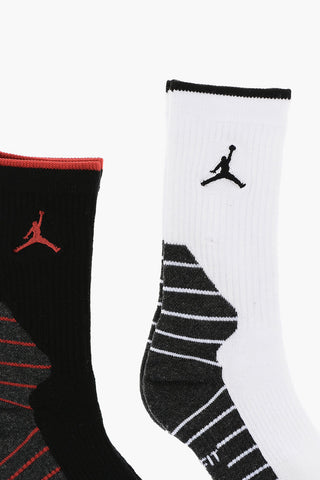 AIR JORDAN Set 2 Pairs of Dri-Fit Socks with Striped Detail
