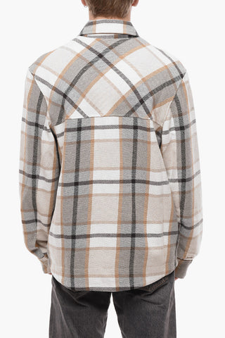 Plaid Motif PLUM Utility Overshirt