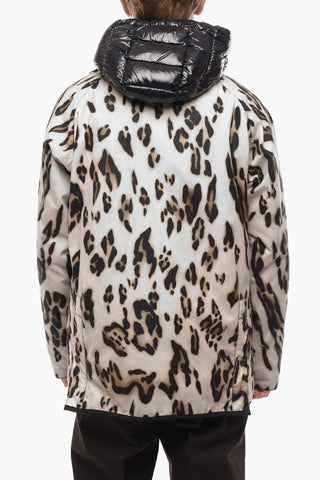 BARBOUR Removable Padding Animal Patterned Down Jacket