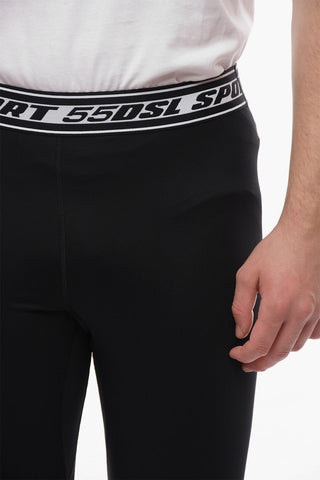 SPORT Solid Color Joggers with Logoed Drawstring at The Waist