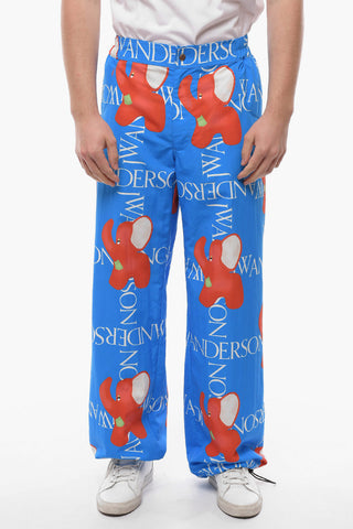 Nylon ELEPHANT Pants with Ankle Drawstring