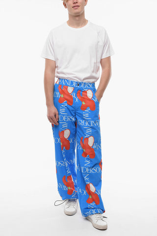 Nylon ELEPHANT Pants with Ankle Drawstring