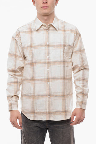 Plaid Motif LUAN J Shirt with Breast Pocket