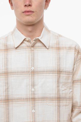 Plaid Motif LUAN J Shirt with Breast Pocket