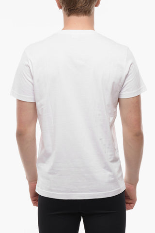 Solid Color T-DIEGO-DIVISION Crew-neck T-Shirt with Embroidered Logo