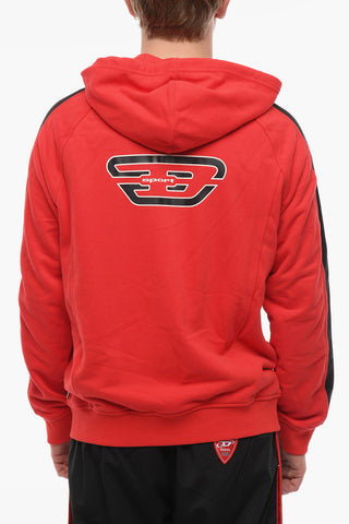 SPORT Solid Color AMST-TRASTEER-HT01 Sweatshirt with Logoed Side Band