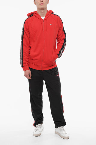 SPORT Solid Color AMST-TRASTEER-HT01 Sweatshirt with Logoed Side Band