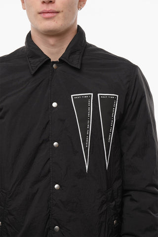 DRKSHDW Snap Button Padded Overshirt