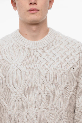 Cable Knit HAROLDS Crew-Neck Sweater