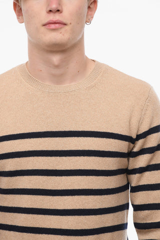 Wool-blend TRAVIS Sweater with Striped Pattern