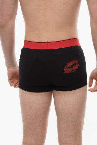Stretch Cotton UMBX-DAMIEN Boxer with Back Print