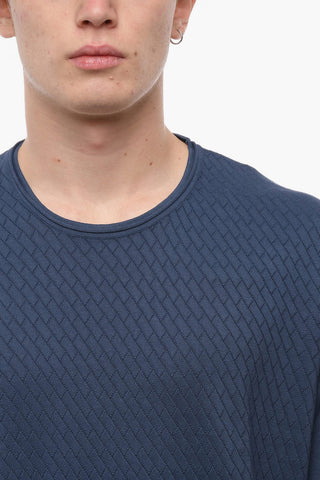 Crew Neck PIMA Jacquard Cotton Sweater
