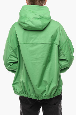 Caban in Nylon con Fiore in Applicazione