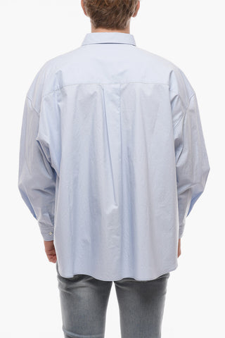 Two-Tone ROSA ROSAE Cotton Shirt with Breast-pocket