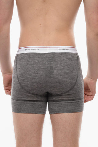 Boxer In Lana Stretch con Logo