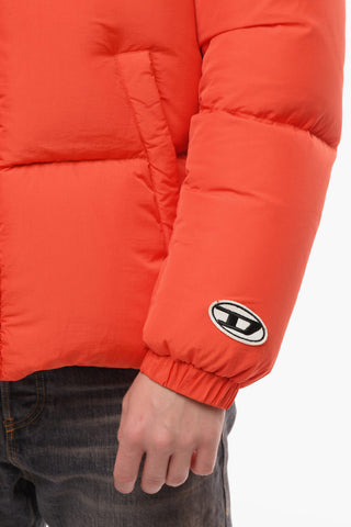 Solid Color UNISEX W-ROLF-NW Down Jacket with Removable Hood