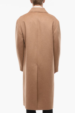 Camel Wool Double-breasted Coat