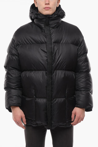 Piumino Oversize Reversibile con Cappuccio Removibile