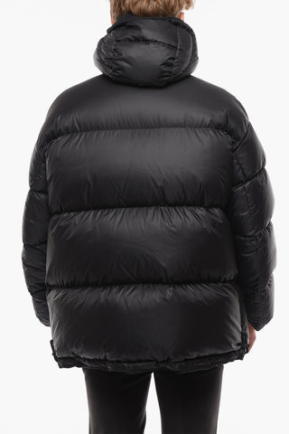 Piumino Oversize Reversibile con Cappuccio Removibile