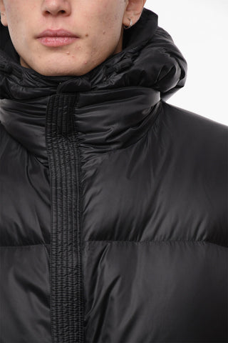 Piumino Oversize Reversibile con Cappuccio Removibile