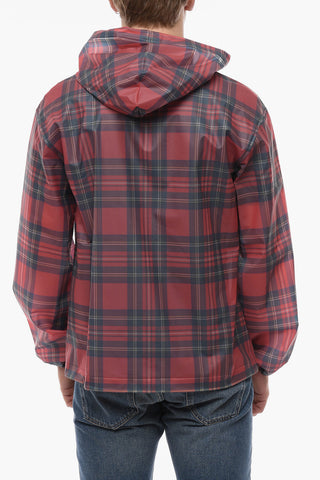 Hooded Tartan Windbreaker