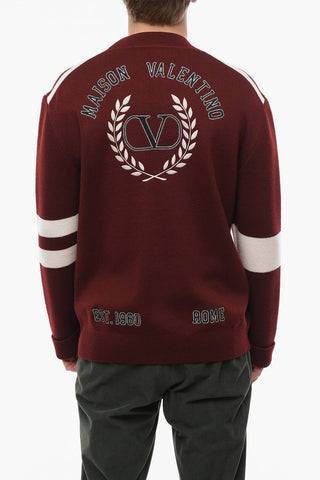 Virgin Wool ROME Cardigan with Embroideries