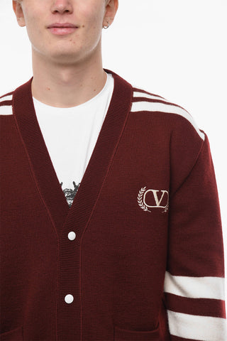 Virgin Wool ROME Cardigan with Embroideries
